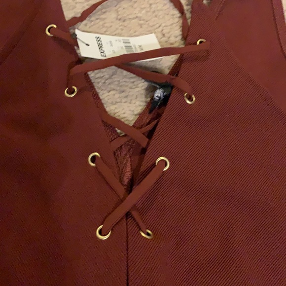 Express bodysuit Size medium NWT Brown - Picture 2 of 6